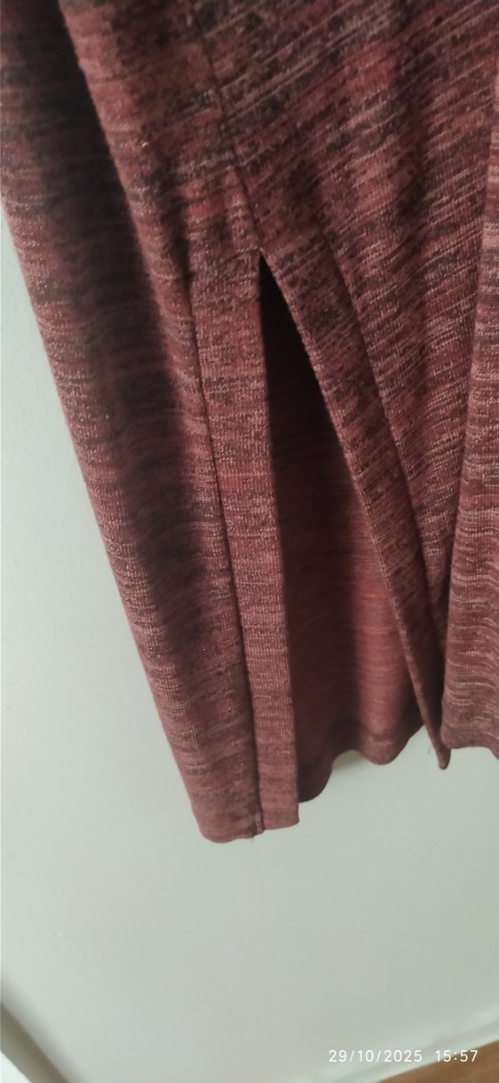 Bordo Uzun Kollu Salaş Kadın hirka - Görsel 4