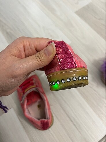 27 Beden pembe Renk Greyder ışıklı kız çocuk ayakkabısı