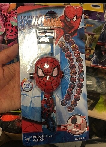 Projektör lü Spiderman Kol Saati 