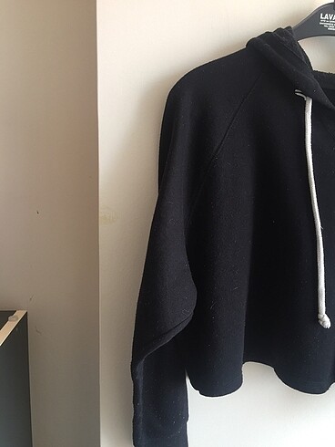 l Beden siyah Renk H&M Crop Sweatshirt