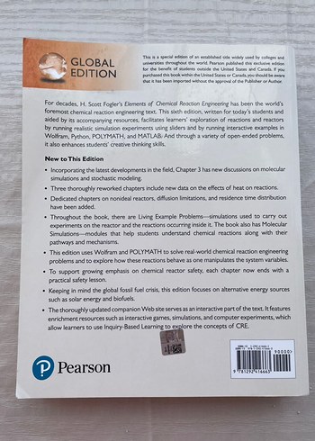 Elements of Chemical Reaction Engineering - Görsel 2