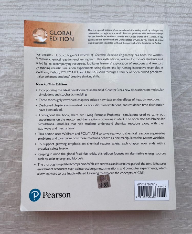 Elements of Chemical Reaction Engineering - Görsel 2