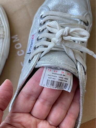 39 Beden Superga gümüş 39 no