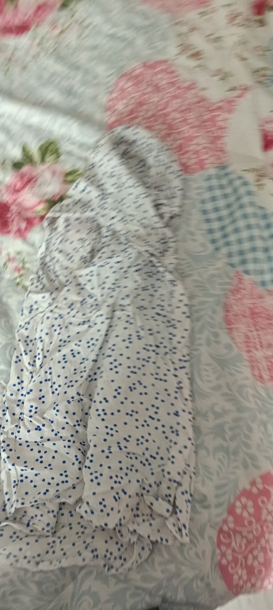 puanlı fırfırlı kadın gömlek sıfır kollu - Görsel 3