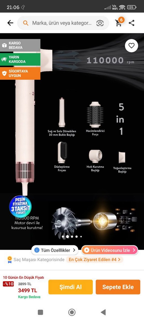 Sıbo Pastel Pembe Saç Şekillendirici Seti - Görsel 2