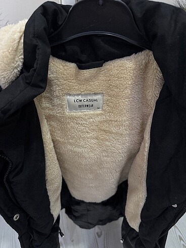 Siyah parka mont - Görsel 5