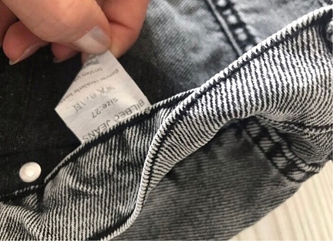 Çift renkli jean - Görsel 5