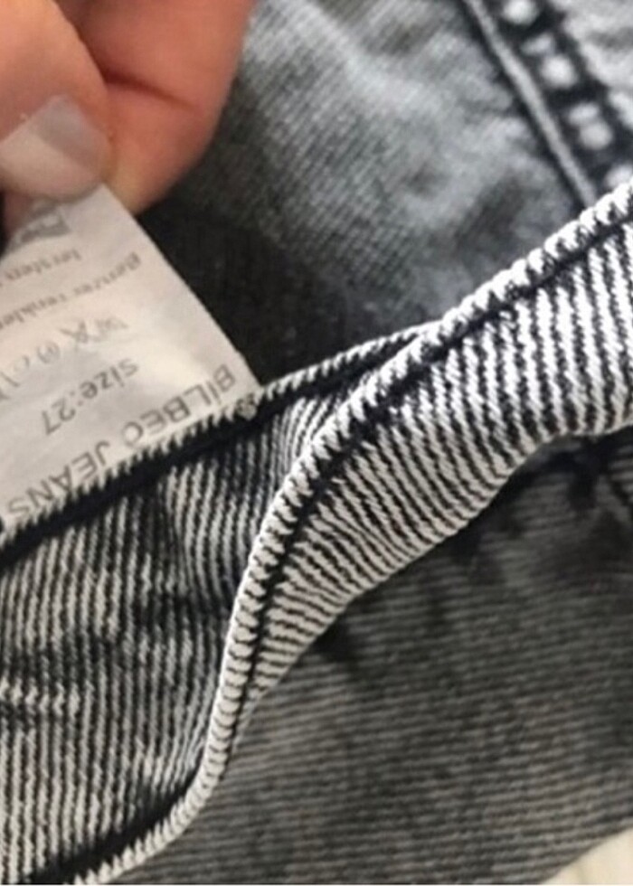 Çift renkli jean - Görsel 5