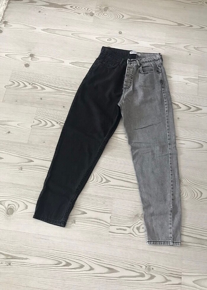 Çift renkli jean - Görsel 2
