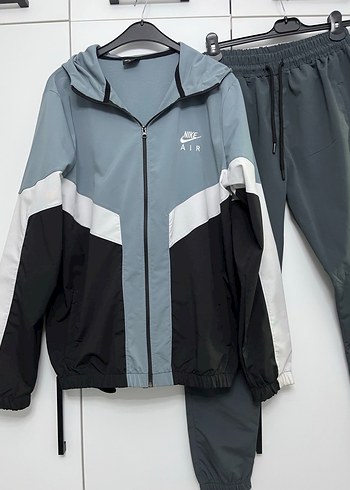 Nike Air Erkek Gri Rüzgarlık ve Eşofman Takımı