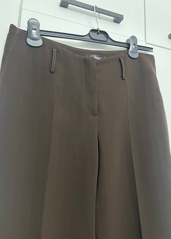 38 Beden Kahverengi Kadın Kumaş Pantalon
