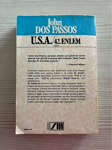  U.S.A. - 1. ve 2. Kitap John Dos Passos