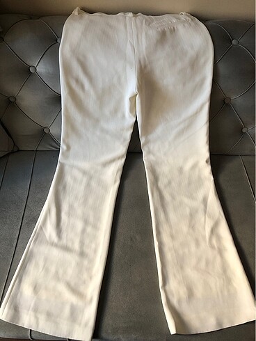 Polo Garage beyaz şık kumaş kadın pantolon
