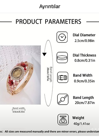 Renkli Payetli Bohem Kadın Saati - Görsel 5