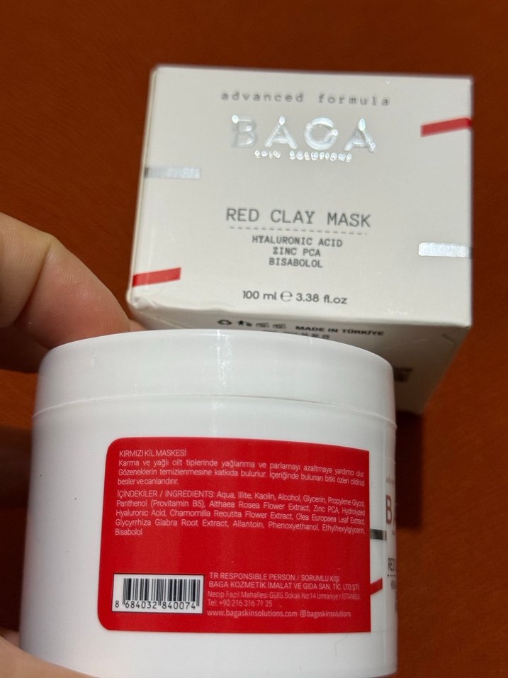 BAGA Kırmızı Kil Maskesi 100 ml - Görsel 2