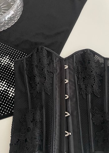 Dantel korse Straplez Büstiyer - Görsel 2