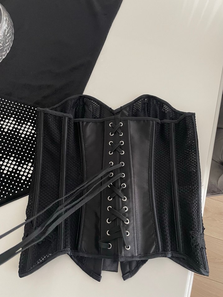 Dantel korse Straplez Büstiyer - Görsel 4