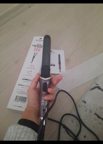 Bej ve Gri Saç Şekillendirici Pıerre cardin - Görsel 2