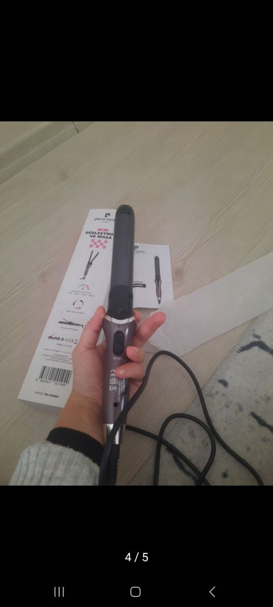 Bej ve Gri Saç Şekillendirici Pıerre cardin - Görsel 2