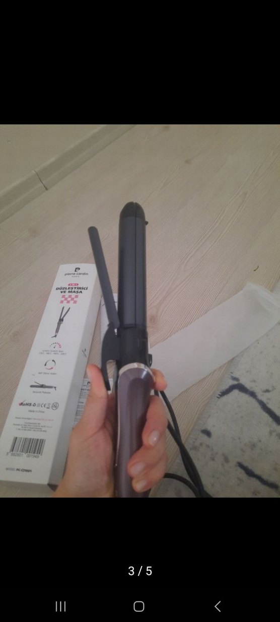 Bej ve Gri Saç Şekillendirici Pıerre cardin - Görsel 3