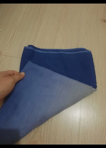 Mavi Pilili Kadın Şal - Görsel 3