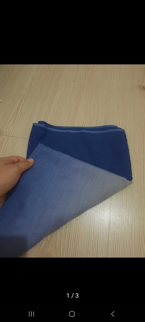 Mavi Pilili Kadın Şal - Görsel 3