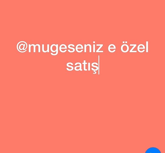 Müge Şeniz e ait satıştır