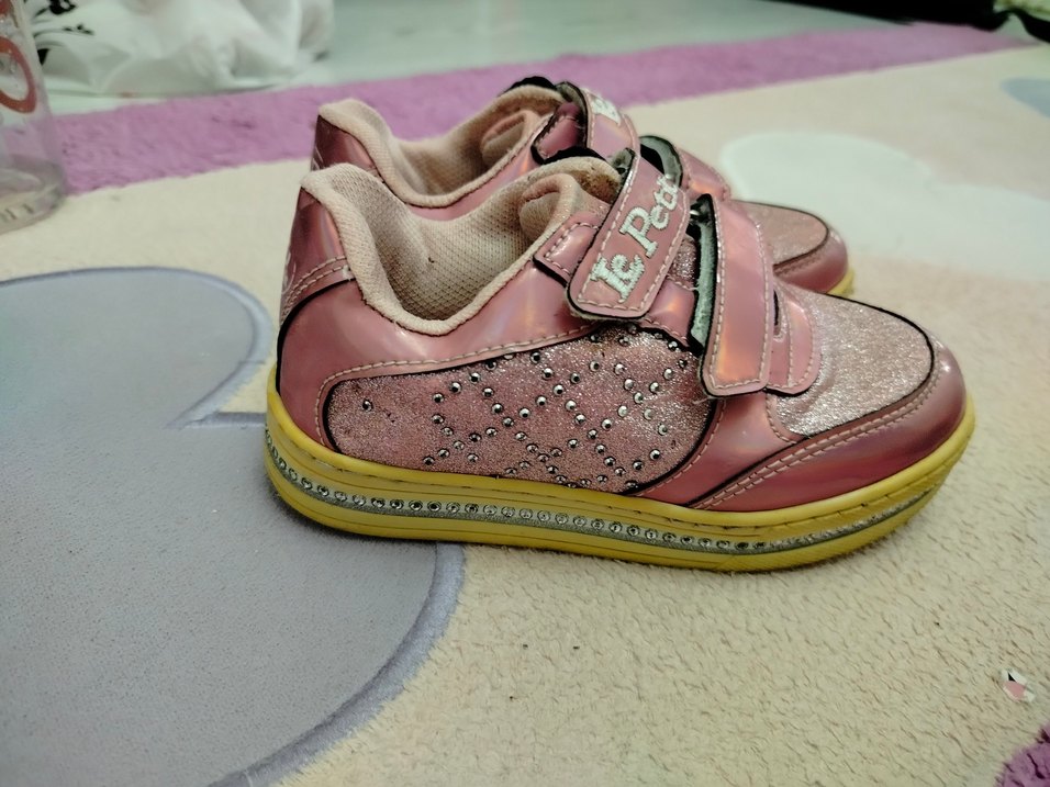 Kız Çocuk Pembe Velcro Spor Ayakkabı - Görsel 2