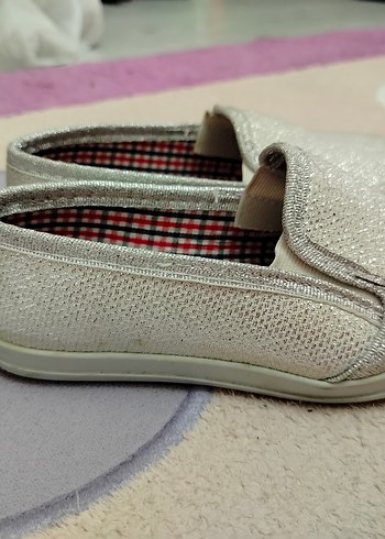 Gri simli kız çocuk babet - Görsel 2