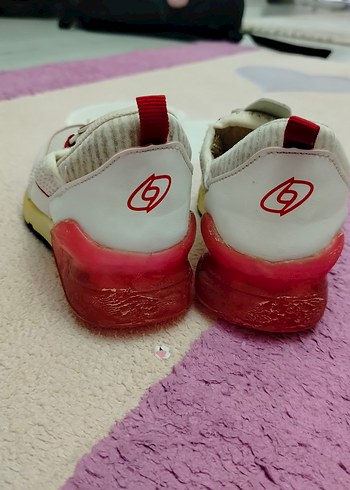 Kız Çocuk Beyaz Sneaker Velcro Bağcıklı - Görsel 3