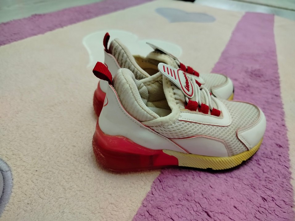 Kız Çocuk Beyaz Sneaker Velcro Bağcıklı - Görsel 2