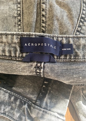 Gri Batik Desenli Kemerli Kadın Kot Pantolon - Görsel 2