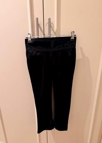 Siyah diz hizzasında Kadın Tayt - Görsel 2