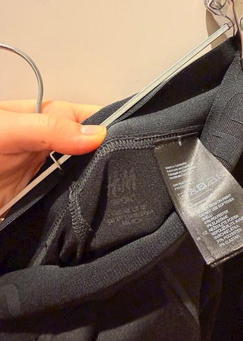 Siyah diz hizzasında Kadın Tayt - Görsel 4