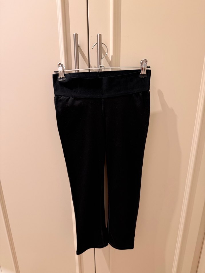 Siyah diz hizzasında Kadın Tayt - Görsel 2