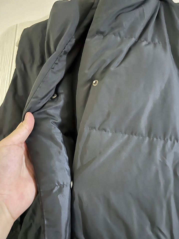 Düğmeli Antrasit gri Uzun Kadın Yelek - Görsel 3