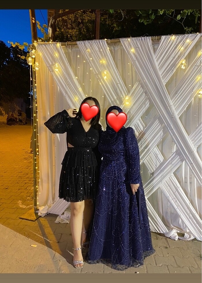 Siyah abiye elbise - Görsel 4