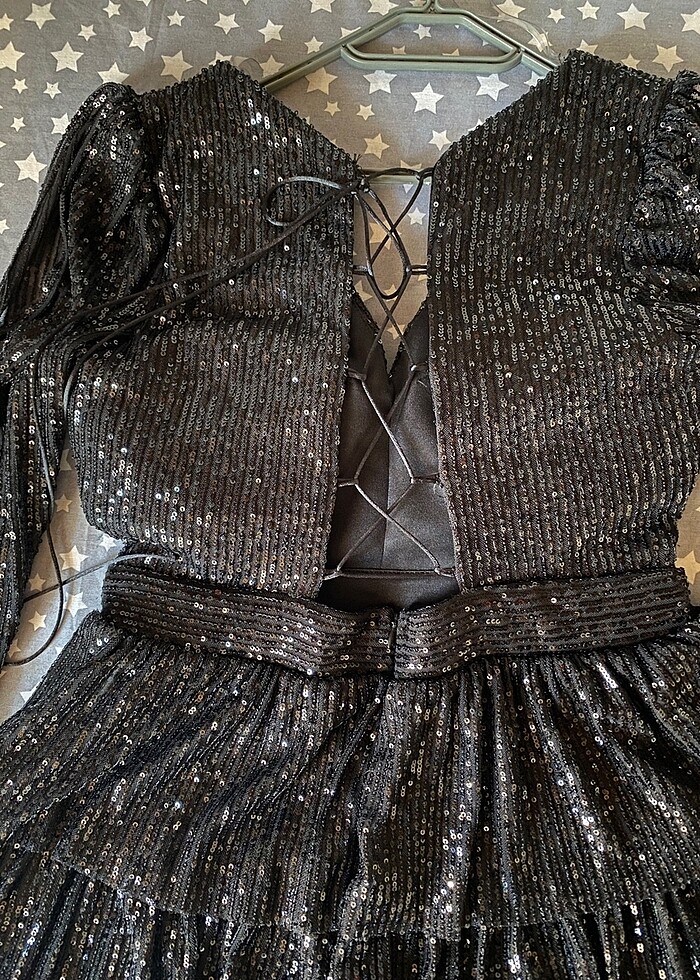 Siyah abiye elbise - Görsel 5