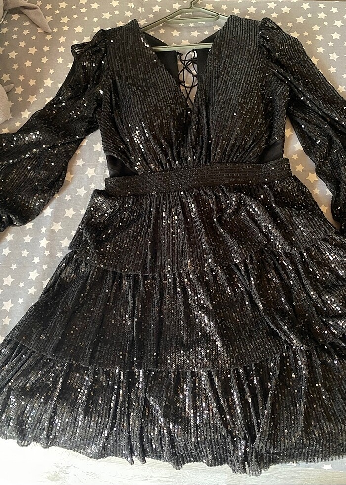 Siyah abiye elbise - Görsel 3