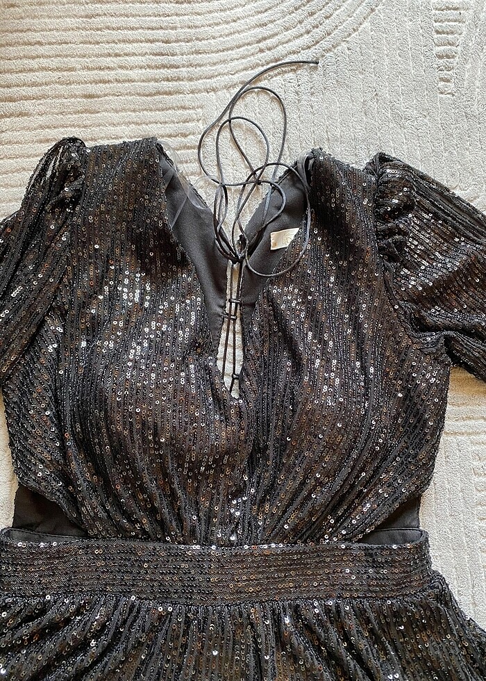 Siyah abiye elbise - Görsel 2