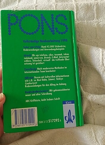  Beden Almanca sözlük,Pons