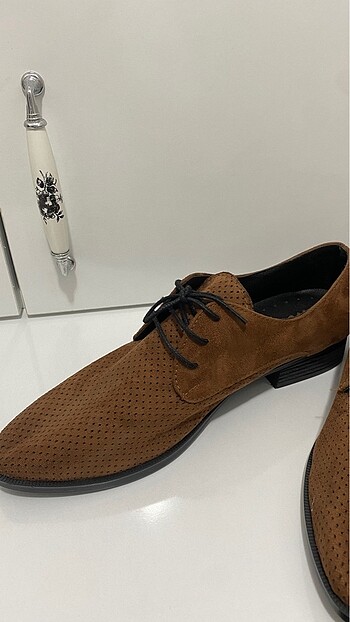 Kahverengi süet ayakkabı - Görsel 2