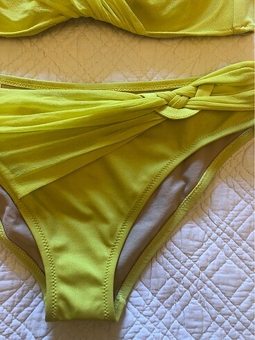 Diğer Anna Club by La Perla limon sarısı drapeli bikini