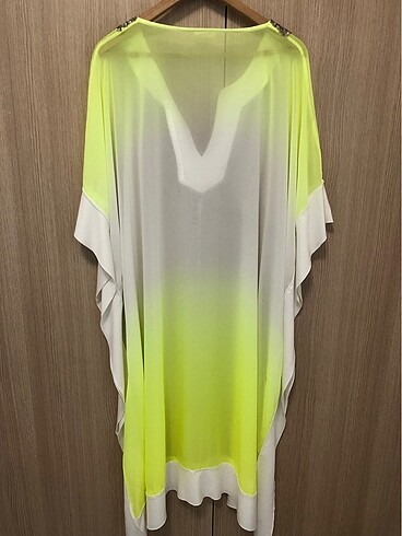 Lola Mia , beyaz fıstıki yeşil plaj elbisesi - Görsel 5