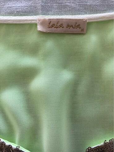 Lola Mia , beyaz fıstıki yeşil plaj elbisesi - Görsel 7