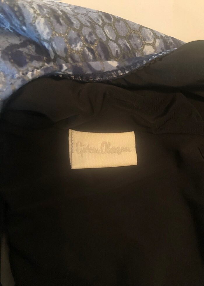 Gideon Oberson açık mavi , lacivert desenli mayo - Görsel 5