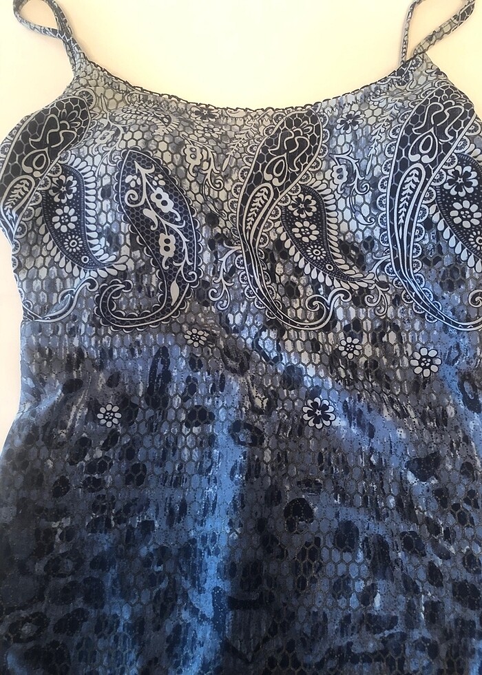 Gideon Oberson açık mavi , lacivert desenli mayo - Görsel 2