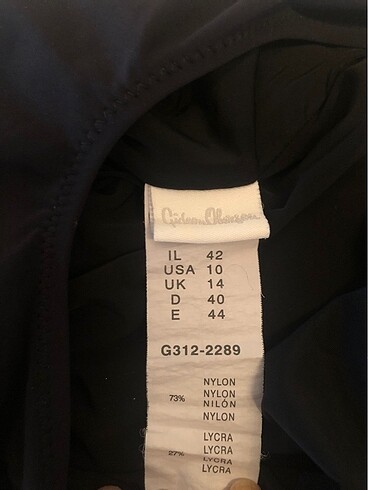 Gideon Oberson , siyah işlemeli şık mayo - Görsel 6