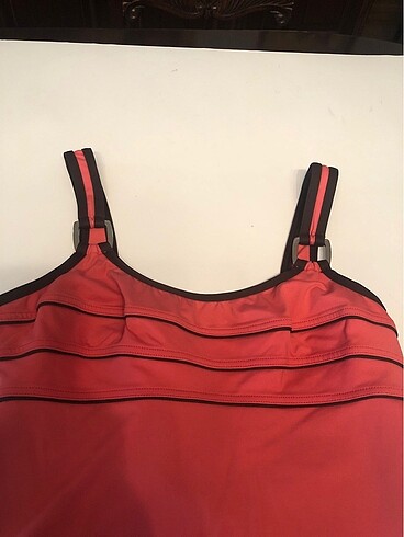 Livia, Fransız malı , pembe fonlu kahveli detaylı mayo - Görsel 3