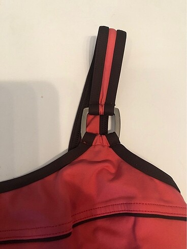 Livia, Fransız malı , pembe fonlu kahveli detaylı mayo - Görsel 4